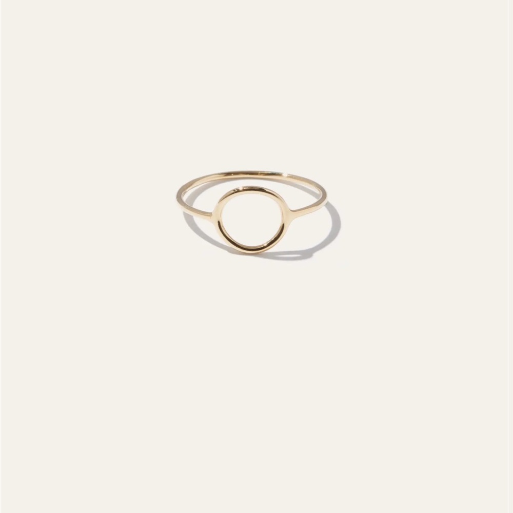 14k Gold Circle Ring Quince NIB